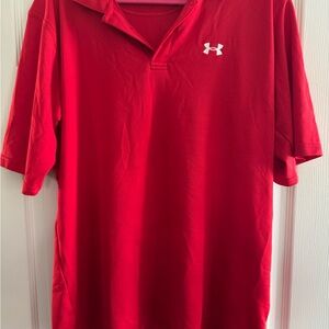Under Armour Men's Red Polo Shirt
